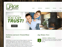 Tablet Screenshot of jagrhomes.com